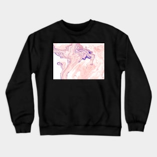 Pink and Navy Marble Crewneck Sweatshirt